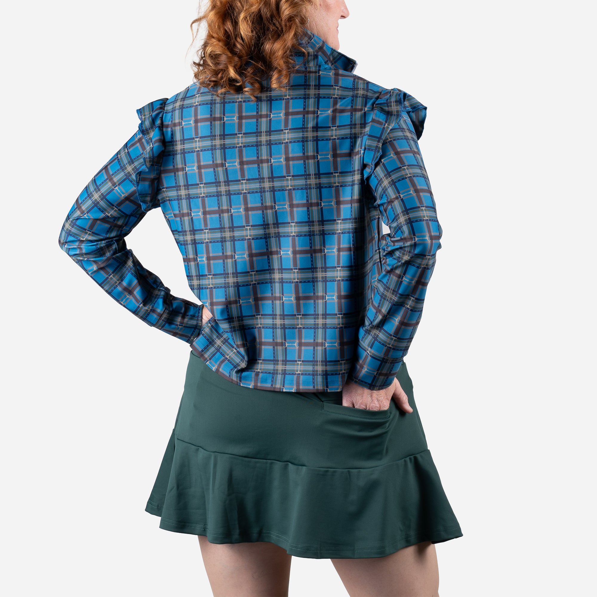 Smith &amp; Quinn Keeneland Women's Pedigree Plaid Grayson 1/4 Zip