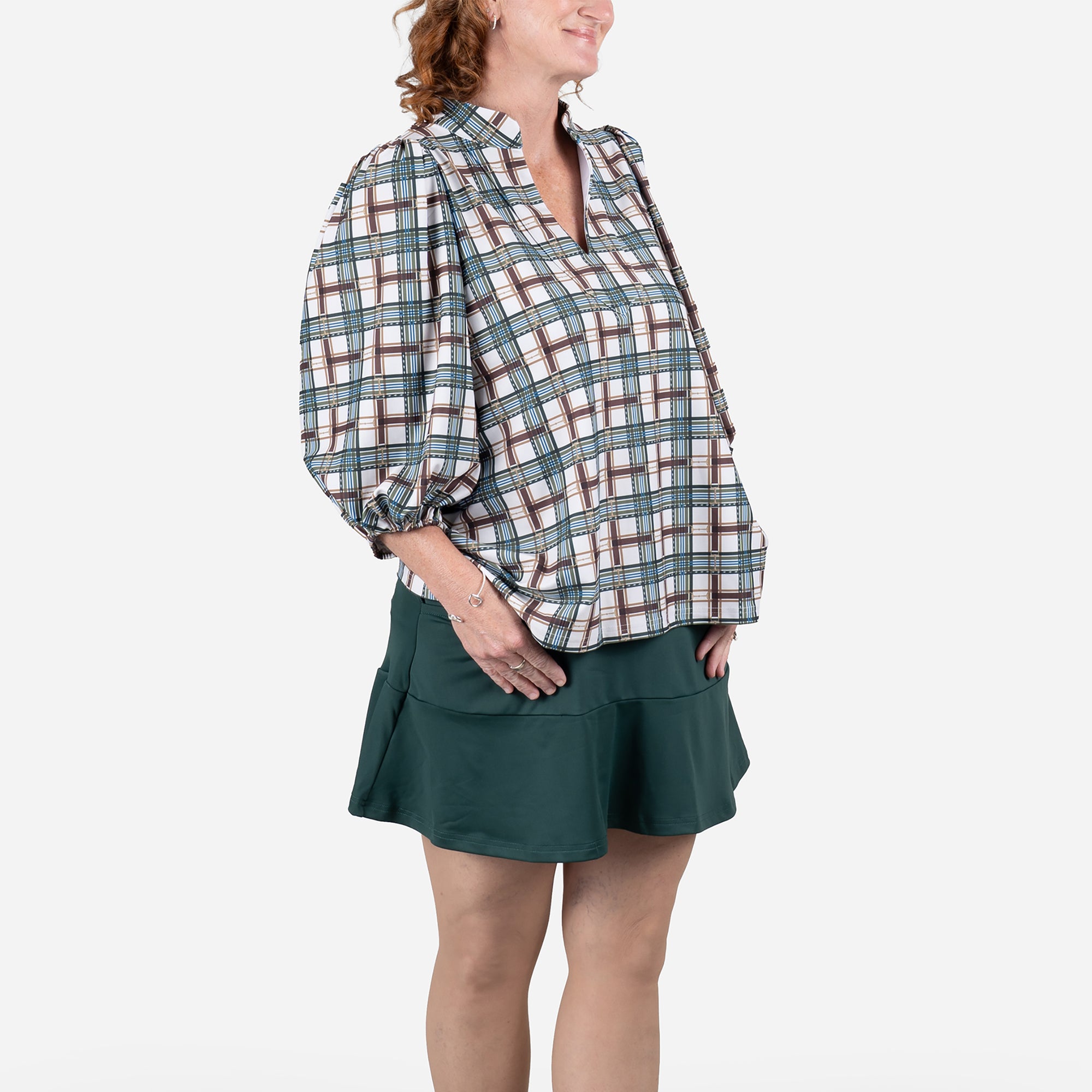 Smith &amp; Quinn Keeneland Women's Pedigree Plaid Eliza Top