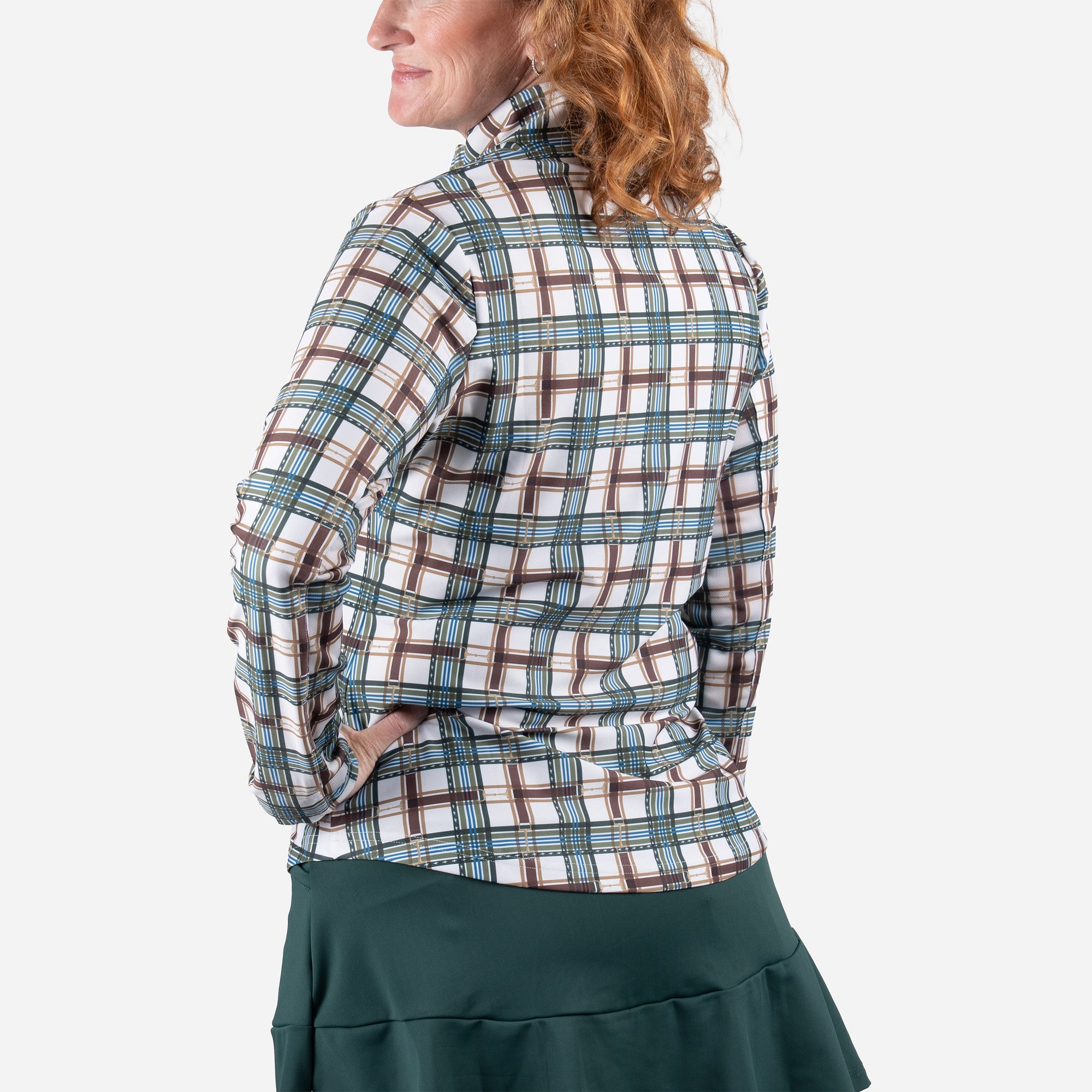 Smith &amp; Quinn Keeneland Women's Pedigree Plaid Ava 1/4 Zip