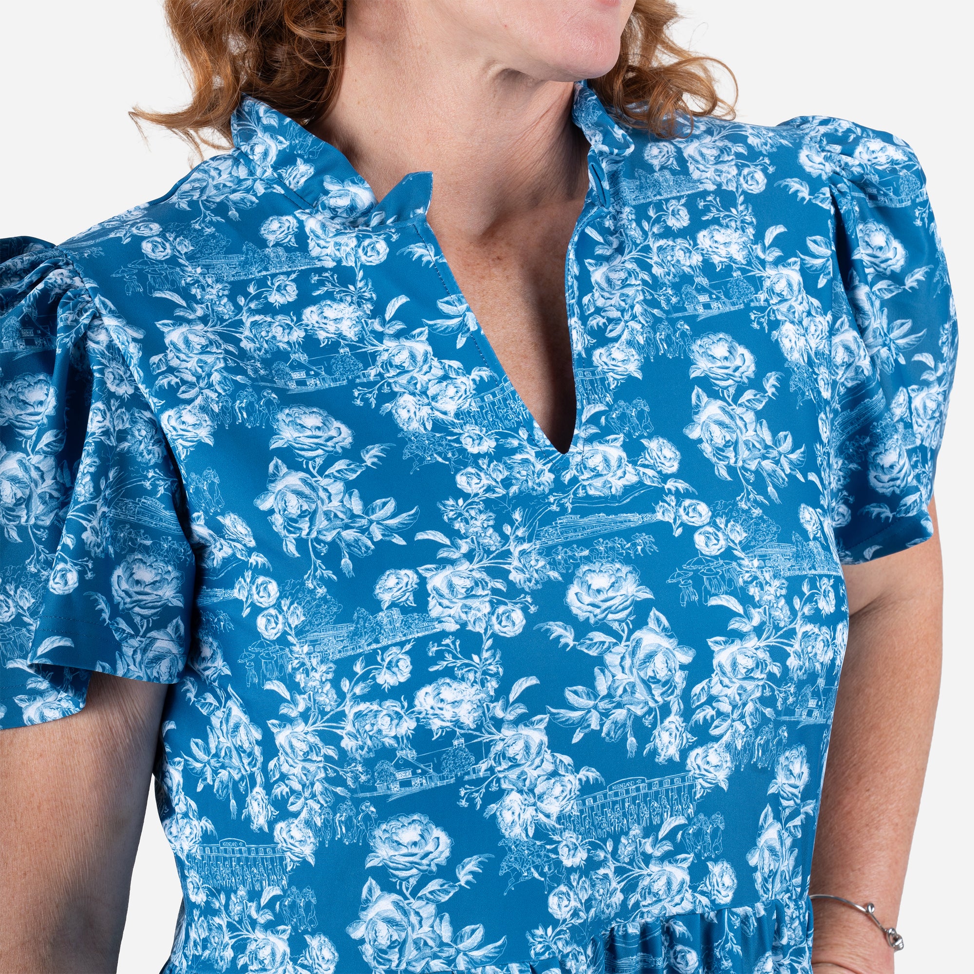 Smith &amp; Quinn Keeneland Women's Raceday Roses Navy Dress