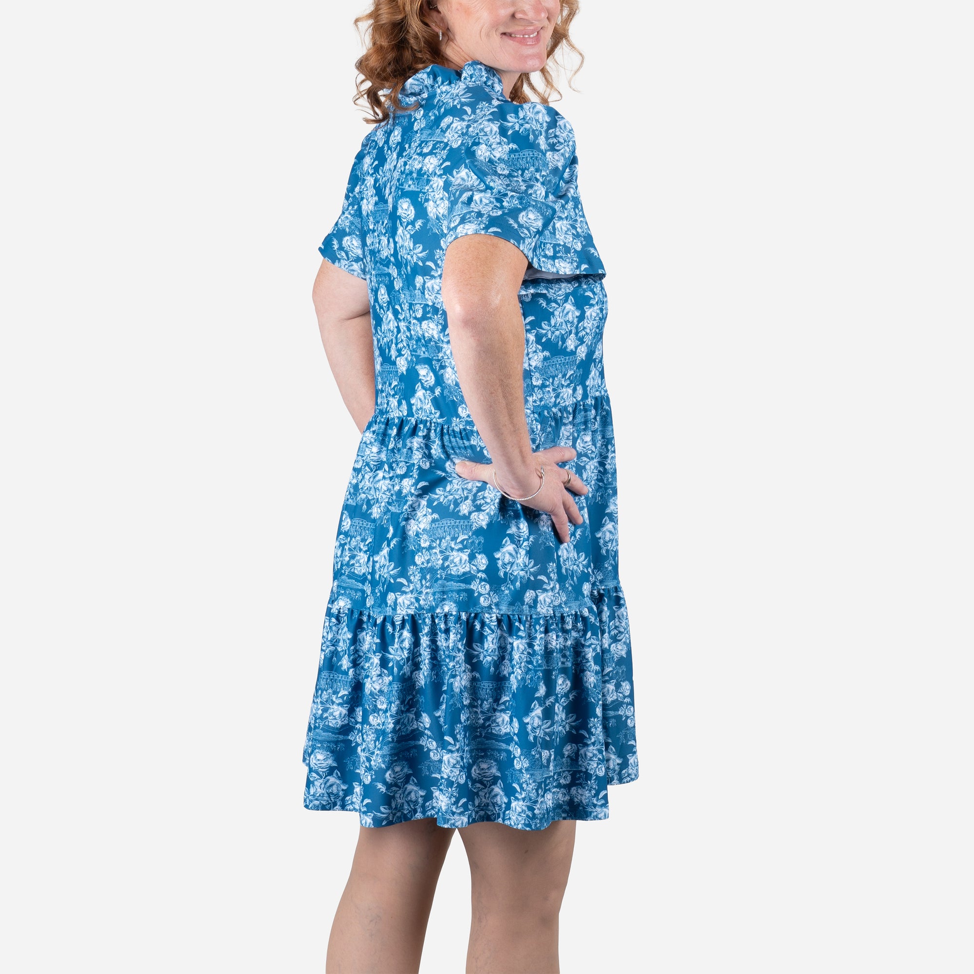 Smith &amp; Quinn Keeneland Women's Raceday Roses Navy Dress
