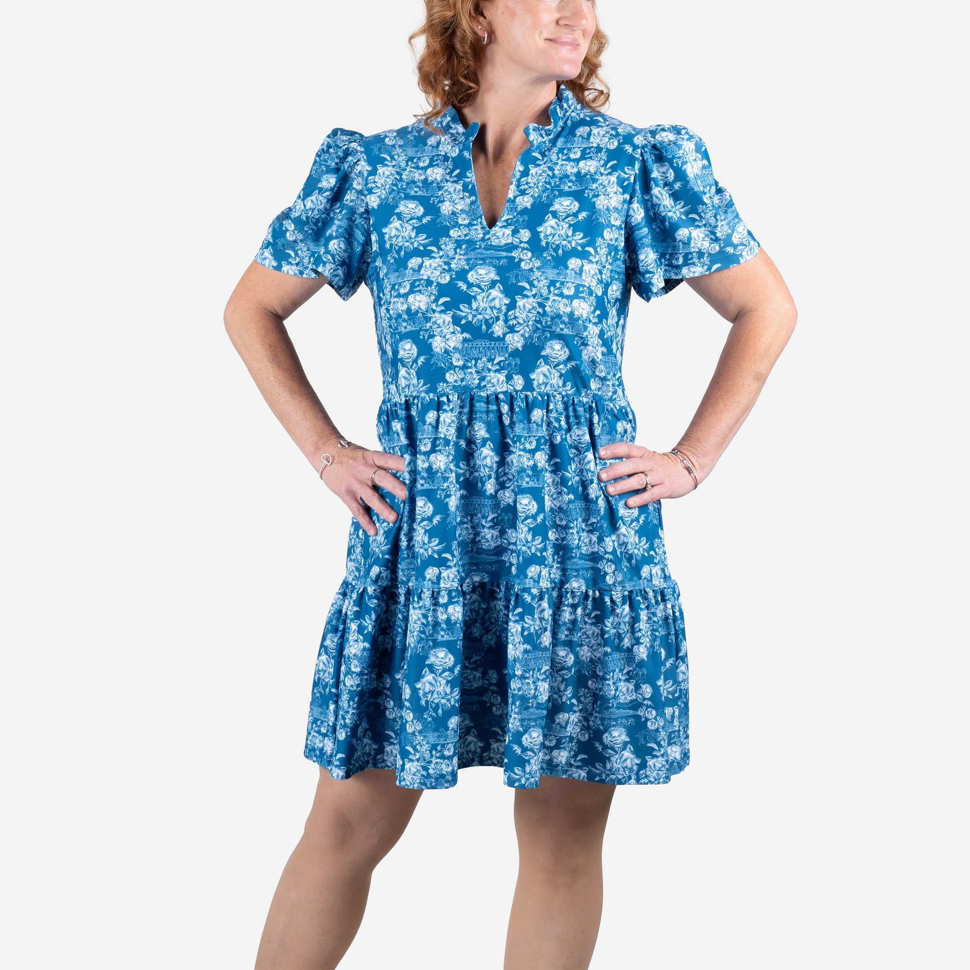 Smith &amp; Quinn Keeneland Women's Raceday Roses Navy Dress