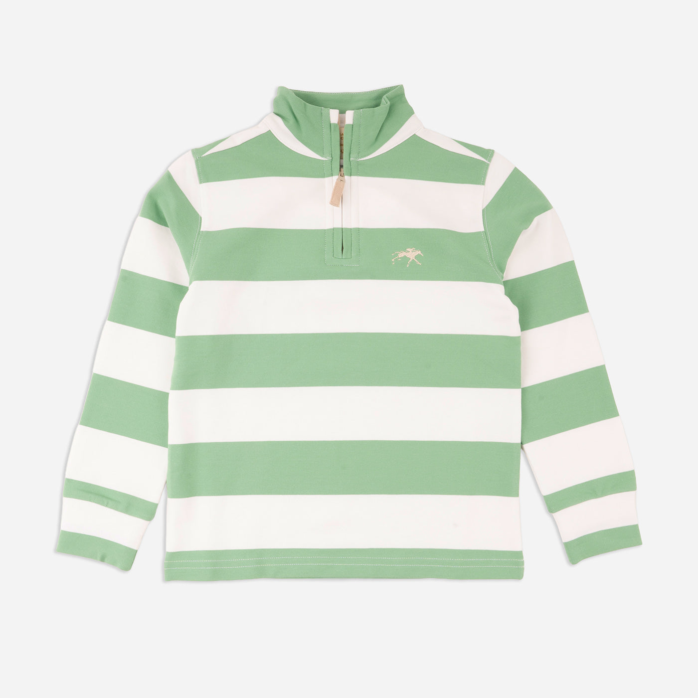 Beaufort Bonnet Keeneland Rugby Stripe Hayword 1/2 Zip