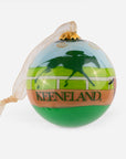 Kitty Keller Keeneland Backstretch Glass Ornament