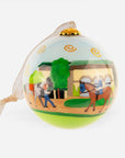 Kitty Keller Keeneland Circling Paddock Glass Ornament