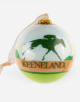 Kitty Keller Keeneland Circling Paddock Glass Ornament