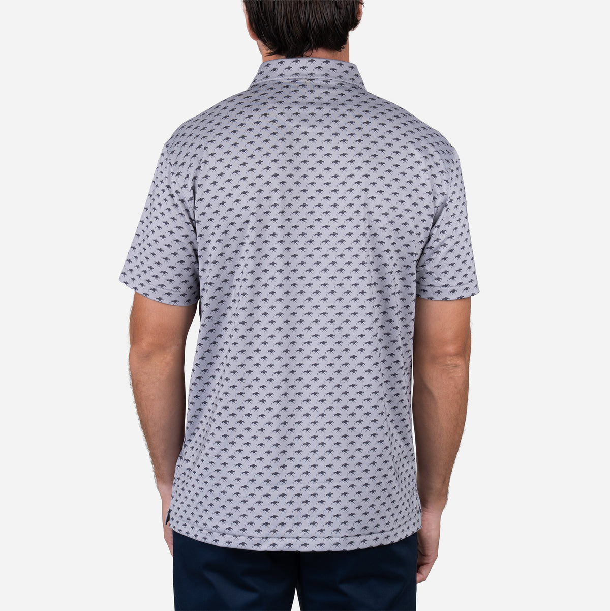 Horn Legend Keeneland Men's Horse Logo Tonal Polo