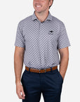Horn Legend Keeneland Men's Horse Logo Tonal Polo