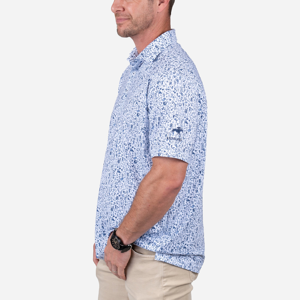 Horn Legend Keeneland Men's Pub Crawl Polo