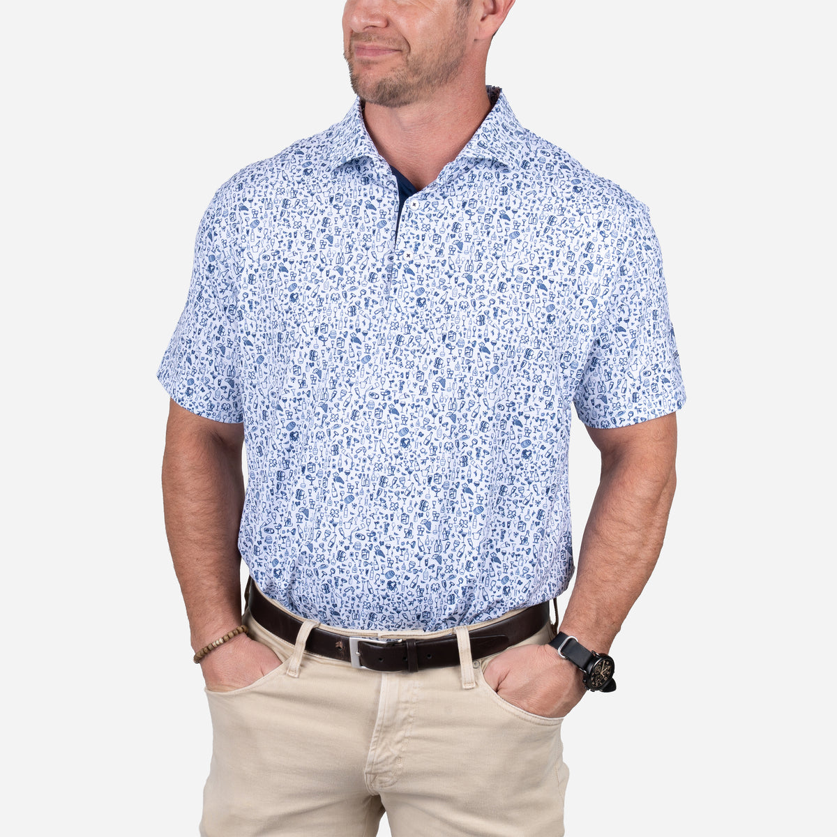 Horn Legend Keeneland Men's Pub Crawl Polo