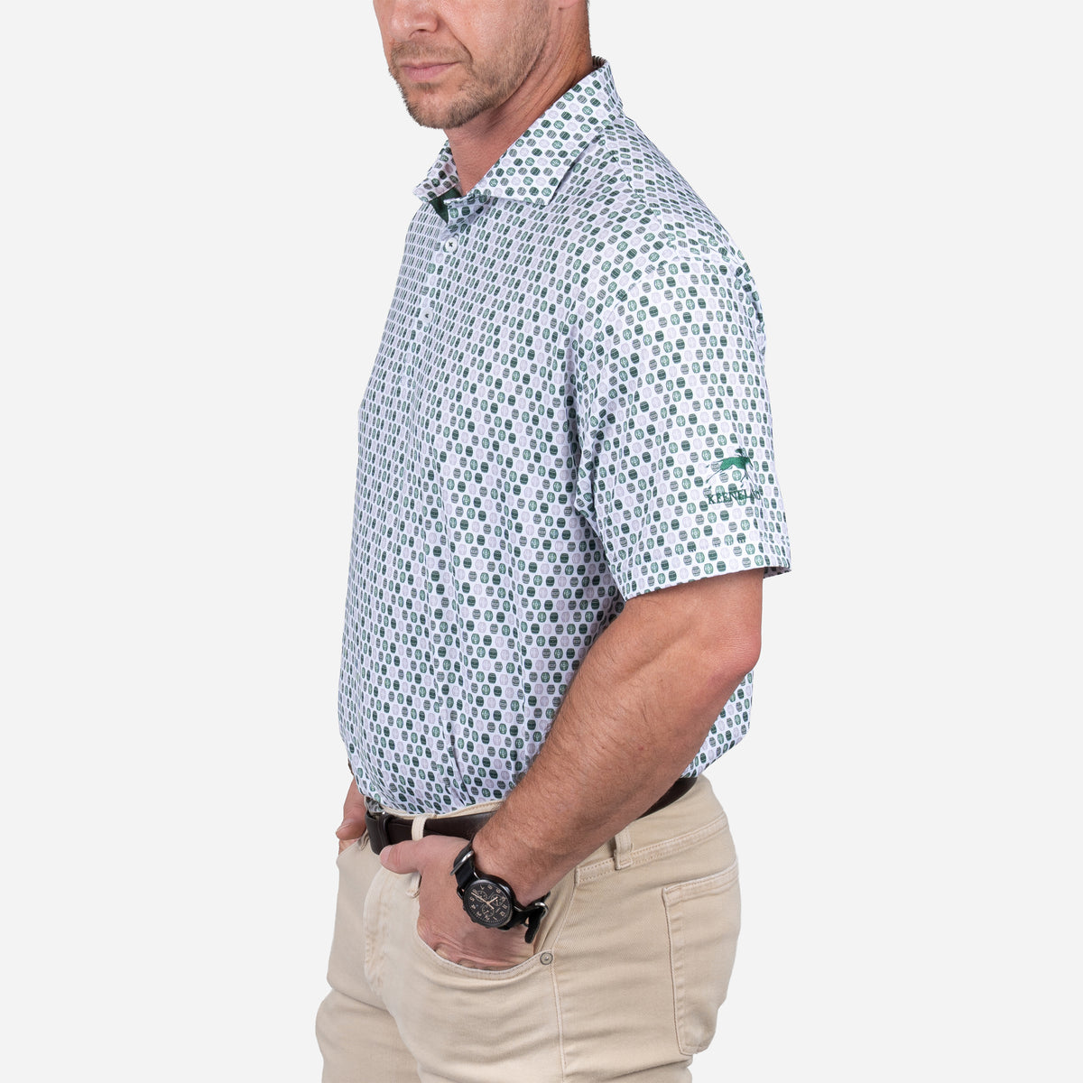 Horn Legend Keeneland Men's White Oak Polo