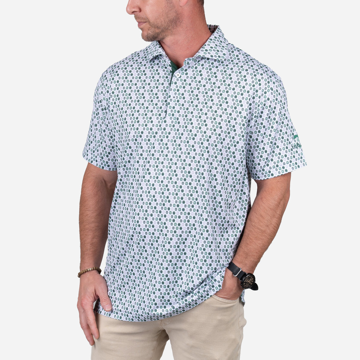 Horn Legend Keeneland Men's White Oak Polo