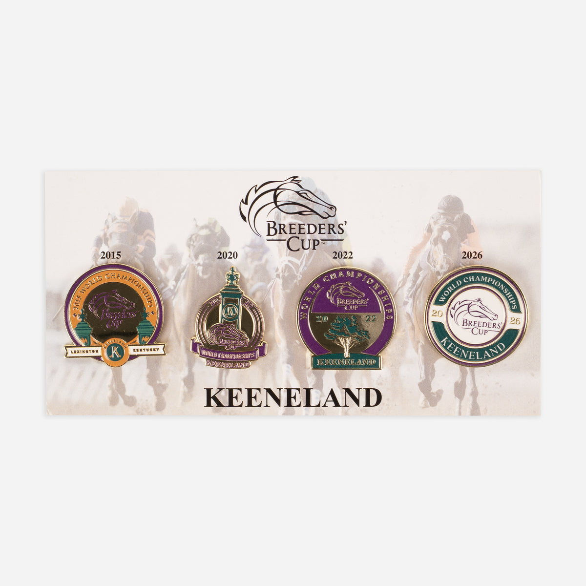 Breeders' Cup At Keeneland Set of 4 Lapel Pins