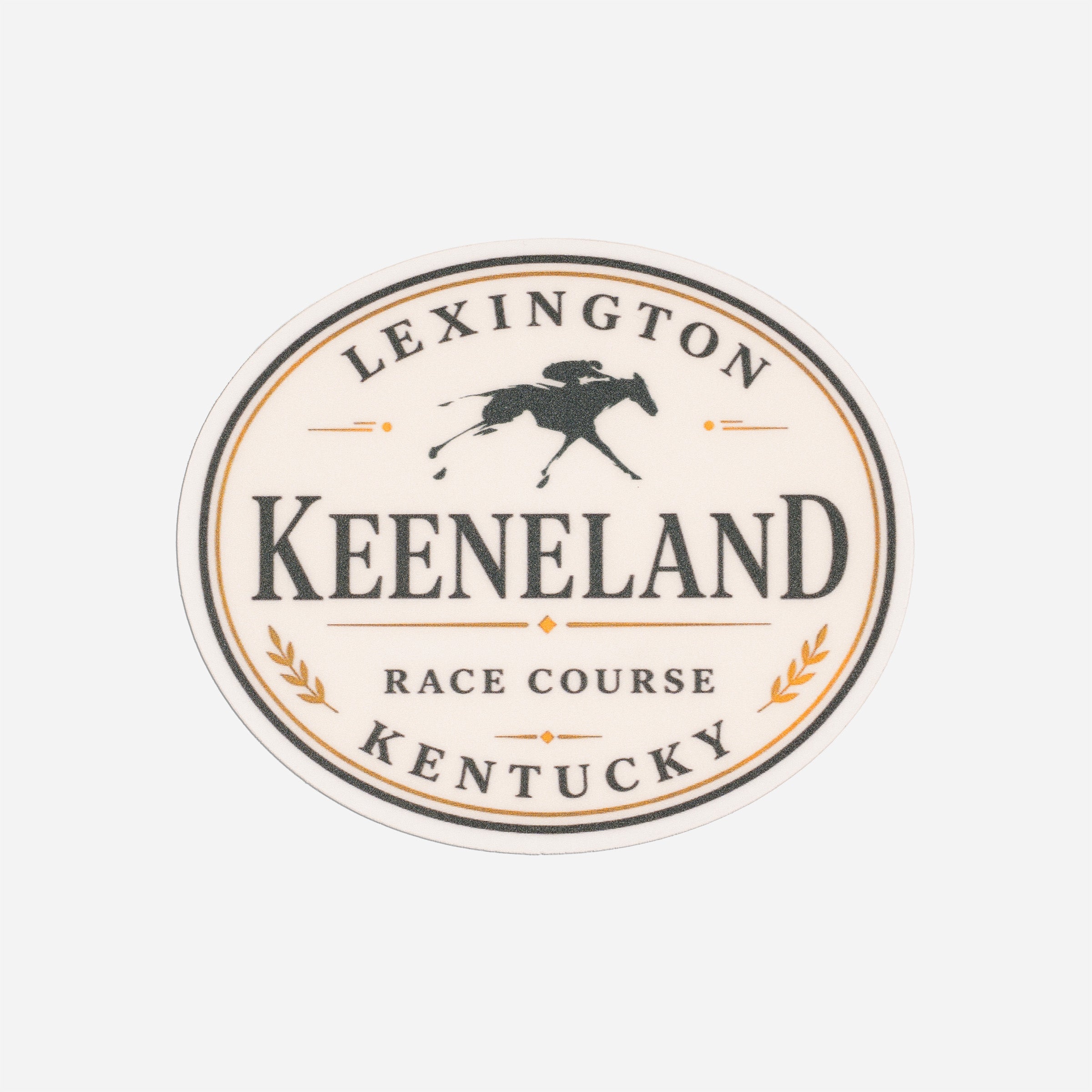 Keeneland Traditional Oval Decal
