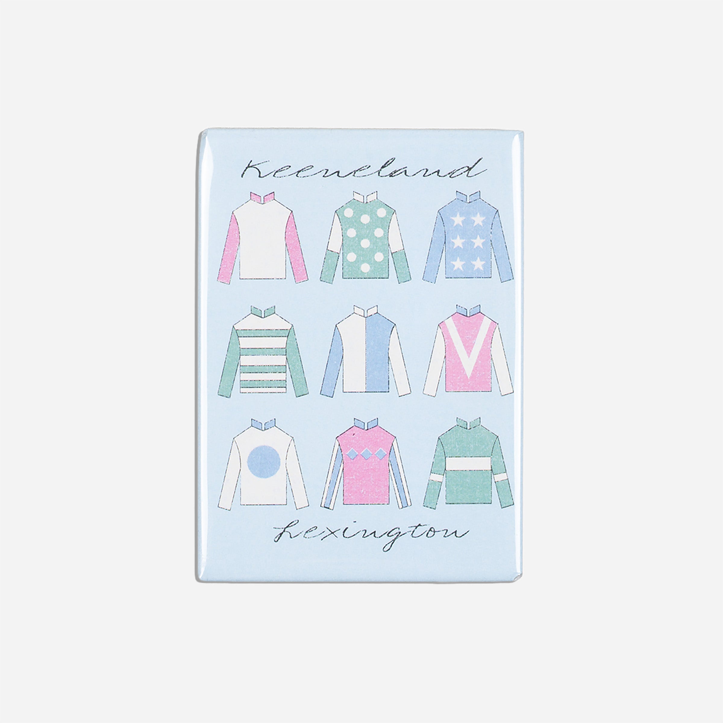 Keeneland Pastel Jockey Silks Magnet