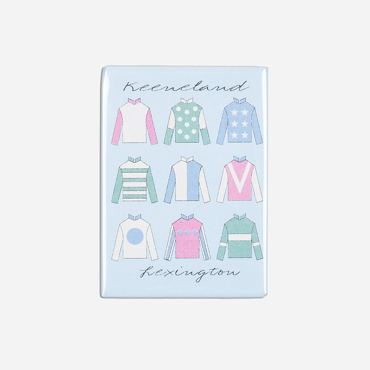 Keeneland Pastel Jockey Silks Magnet