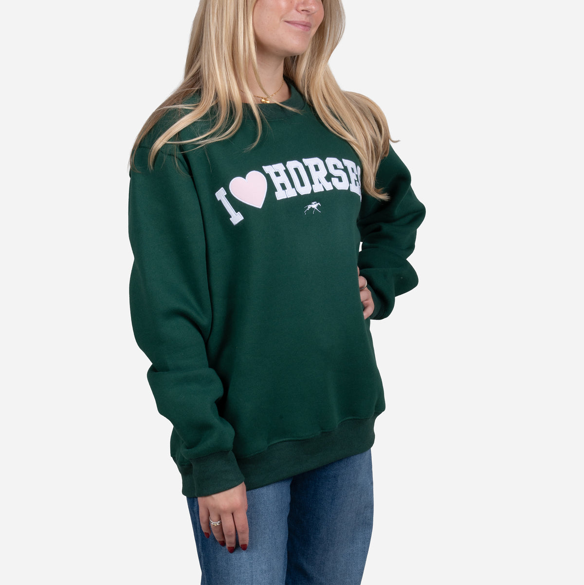 Bits &amp; Bows Keeneland Women's I Love Horses Sweatshirt