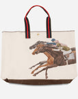 House Of Henry Keeneland Final Stride Waxed Large Lenny Tote