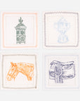 House Of Henry Keeneland Elements Cocktail Napkins Set of 4