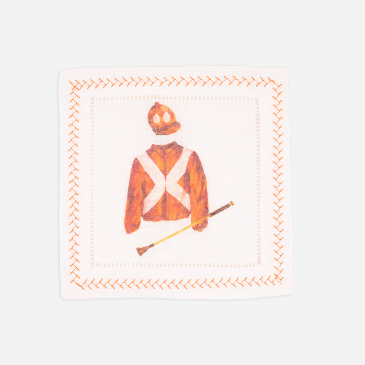 House Of Henry Keeneland Jockey Silks Cocktail Napkins Set of 4