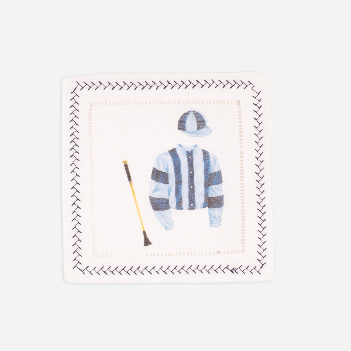 House Of Henry Keeneland Jockey Silks Cocktail Napkins Set of 4