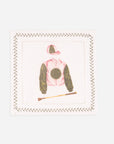 House Of Henry Keeneland Jockey Silks Cocktail Napkins Set of 4