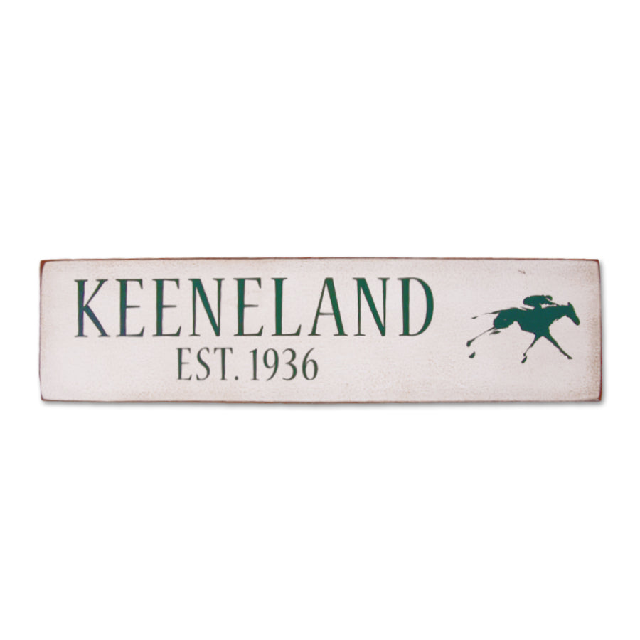 Keeneland White 1936 Rectangle Sign