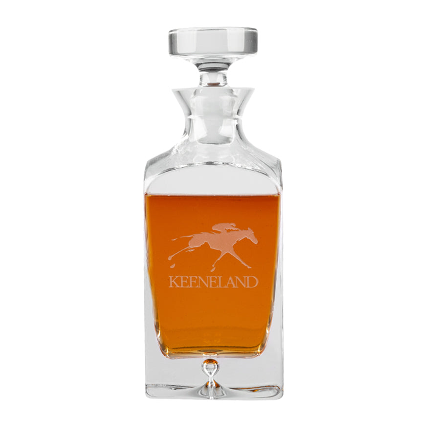 Keeneland Deluxe Square Decanter
