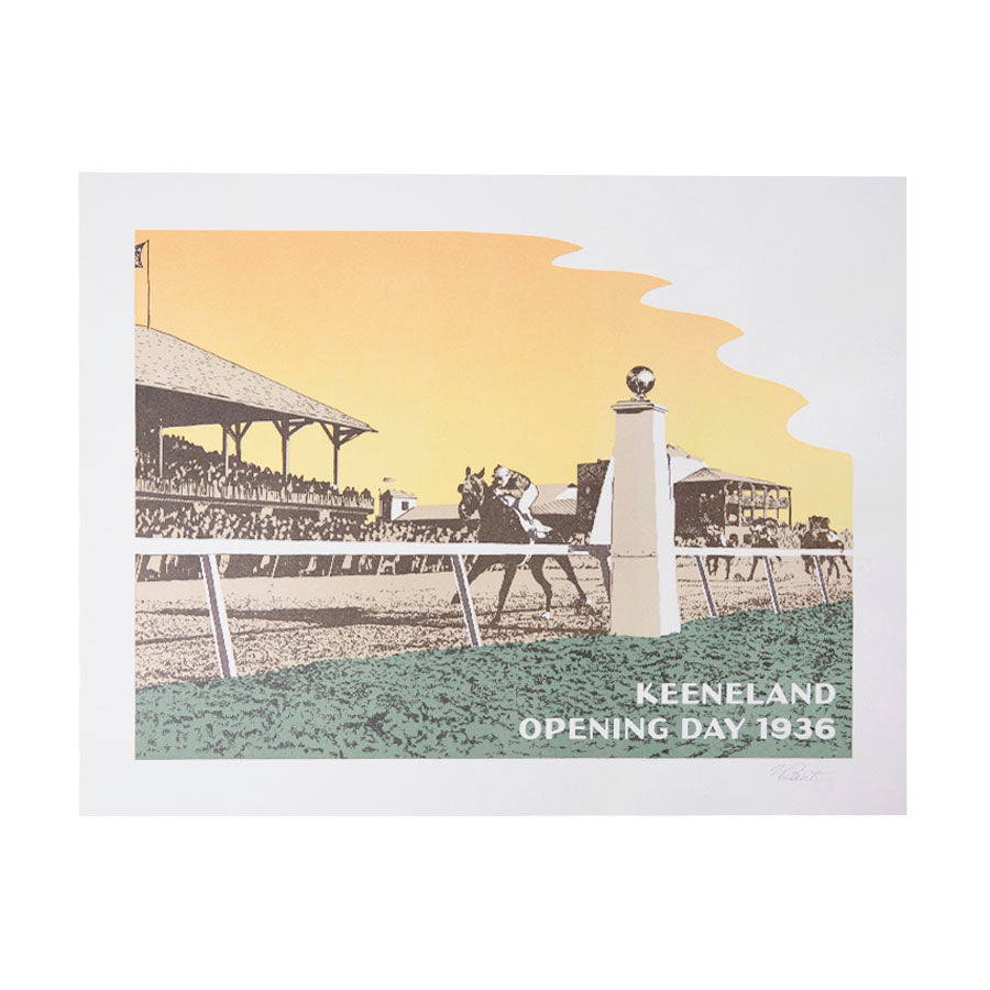 Keeneland Opening Day 1936 Scene Print