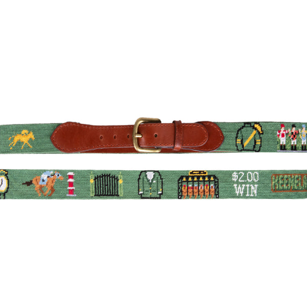 Smathers & Branson Keeneland Life Needlepoint Belt – The Keeneland