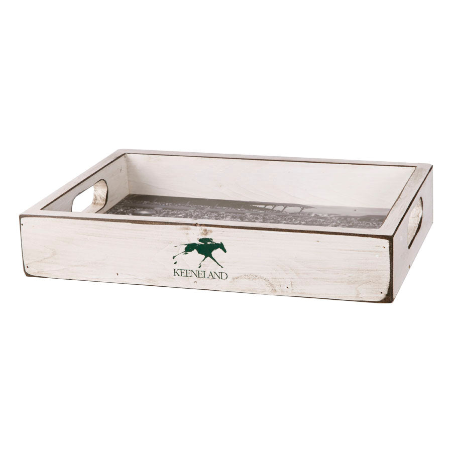 Keeneland 1936 Finish Line Wooden Serving Tray