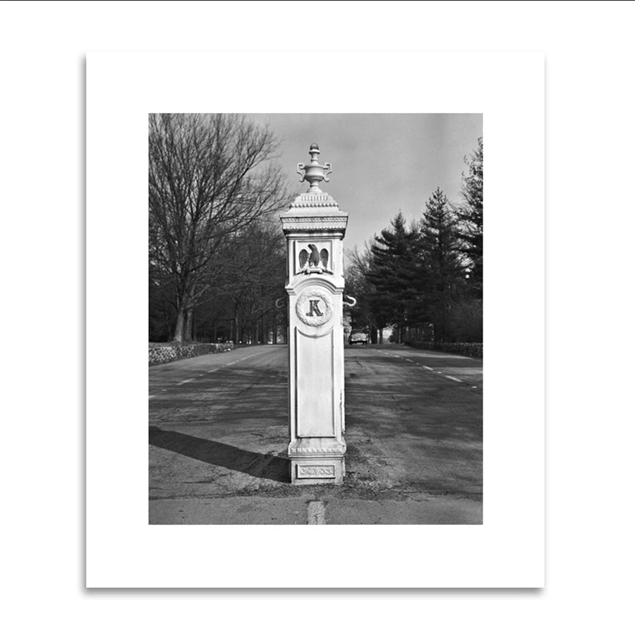 1962 Gatepost Entrance Matted Print