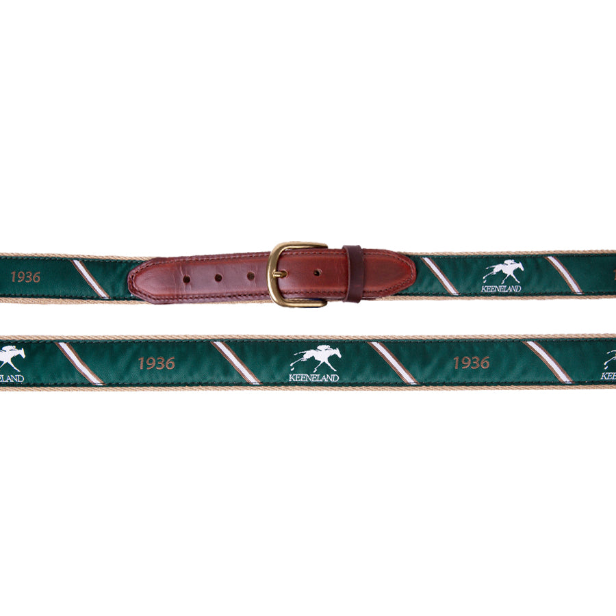 Keeneland Men's Stripe 1936 Ribbon Belt