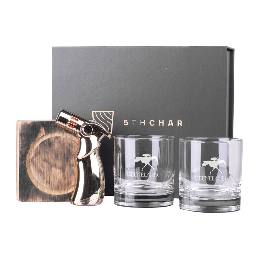 Keeneland Whiskey Barrel Wood Smoked Cocktail Kit