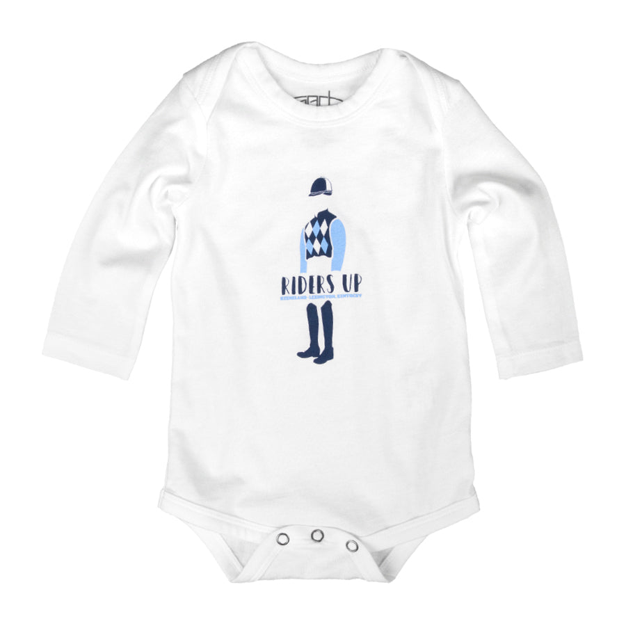 Garb Keeneland Riders Up Long Sleeve Onesie