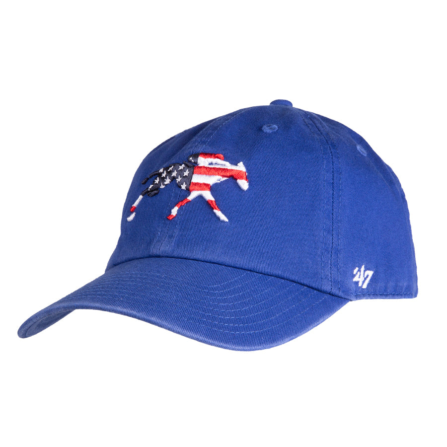 &#39;47 Brand Keeneland American Flag Fill Clean Up Cap