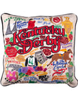 Catstudio Kentucky Derby Embroidered Pillow