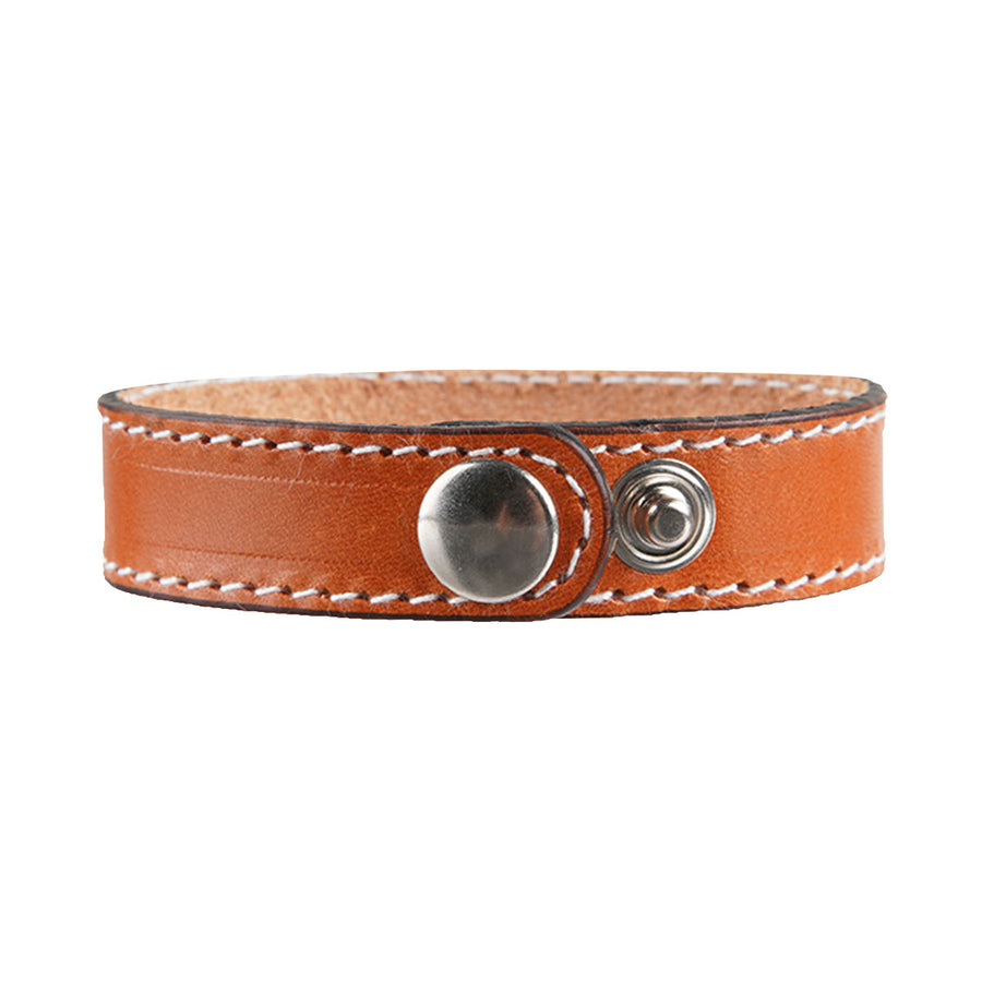 LILO Bit Snap Leather Cuff Bracelet