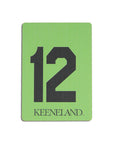 Keeneland Saddle Towel Wooden Magnet